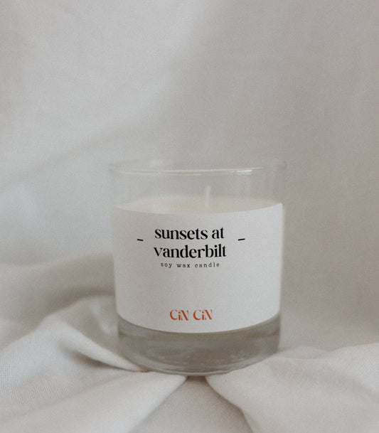 sunsets at vanderbilt candle